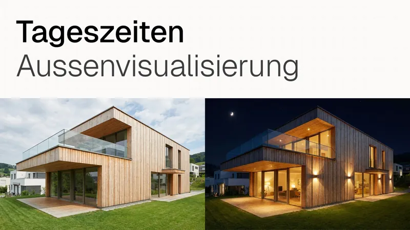 Tageszeiten — Aussenvisualisierung